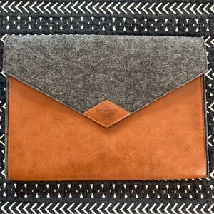 Brown and Gray Laptop Bag